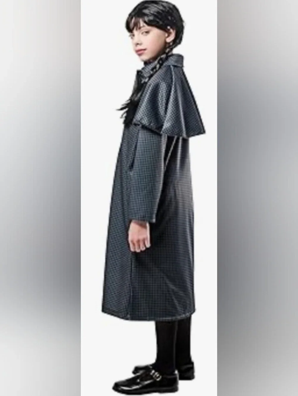 New Kids Small Wednesday Addams Child Costume Coat - Picture 2 of 8